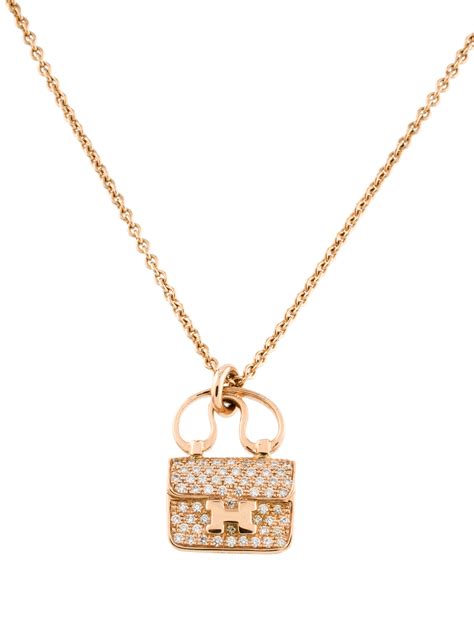 hermes pendant necklace|Hermes necklace diamond.